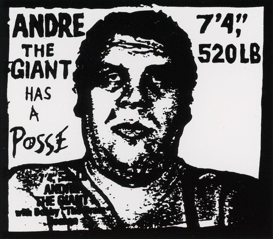 L'adesivo originale Andre the Giant Has a Posse, 1989