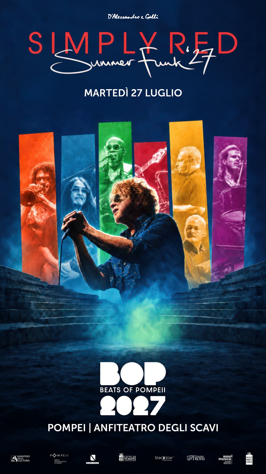 Vertical version of the Simply Red poster for social formats