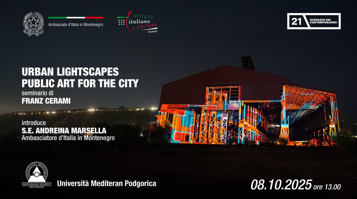 Invito per la mostra in Montenegro