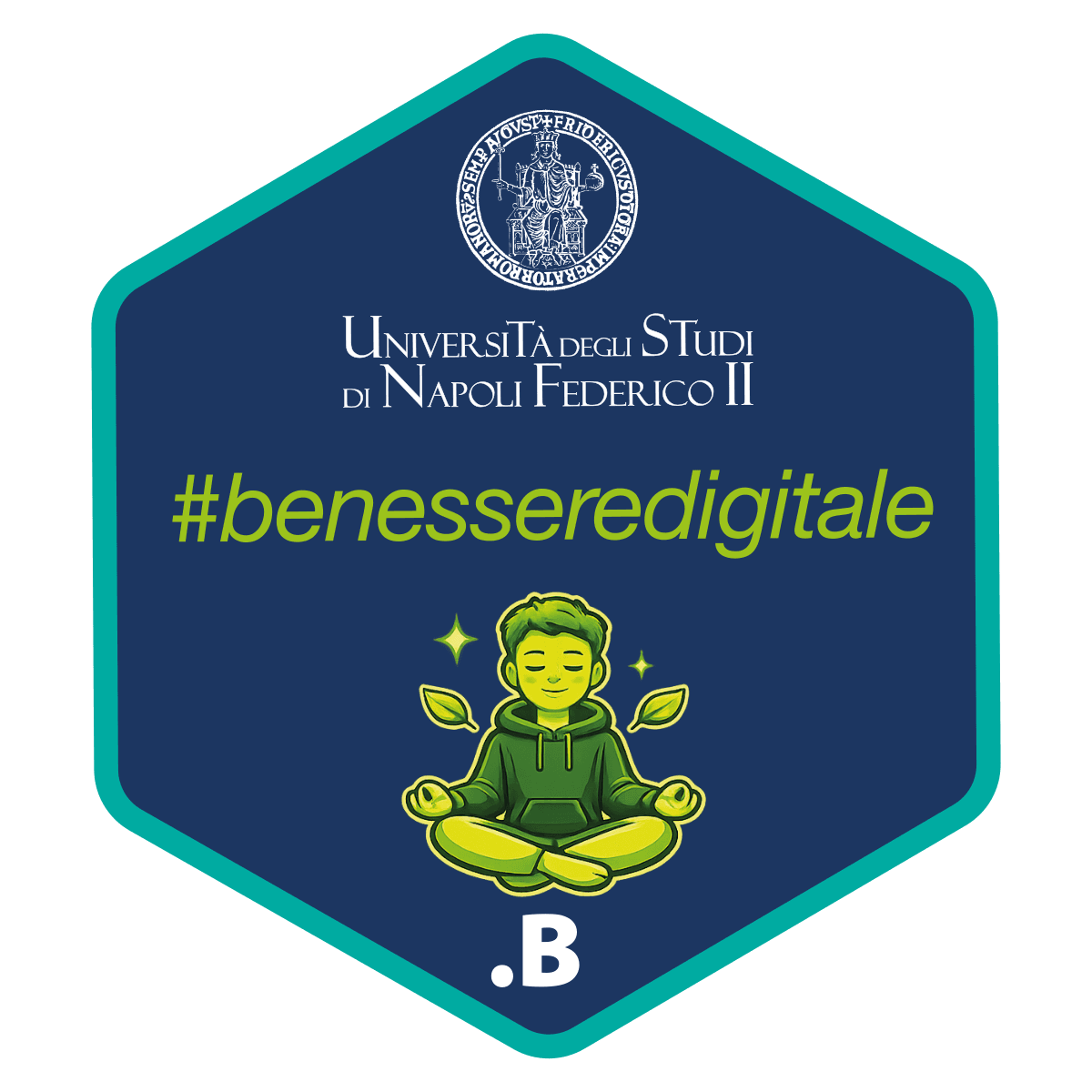 OpenBadge #benesseredigitale — marchio del progetto Lockbox per UNINA